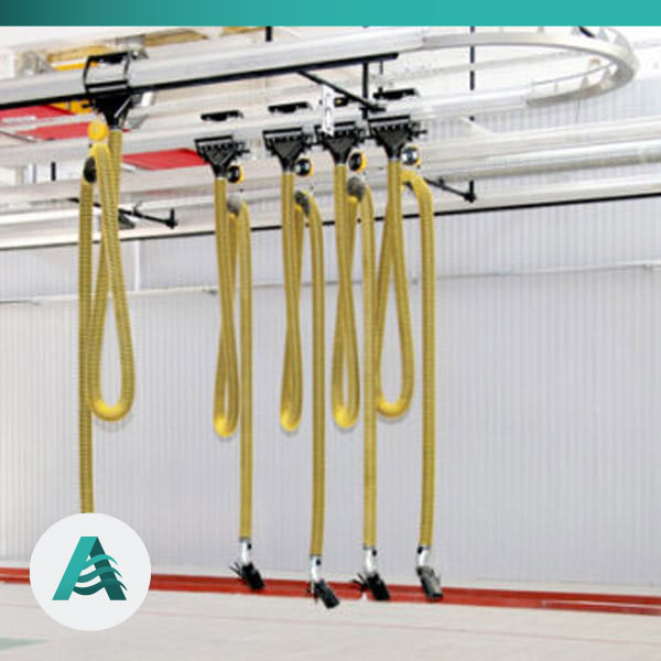 Rail Vehicle Exhaust Hose Reel