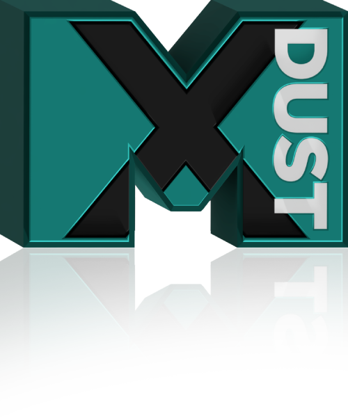 M Logo 3D Perspective+reflection